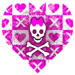 Skull Princess Wooden Puzzle Heart