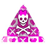 Skull Princess Wooden Puzzle Triangle