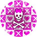 Skull Princess Wooden Puzzle Round