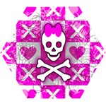 Skull Princess Wooden Puzzle Hexagon