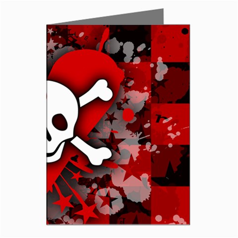 Skull Romance  Greeting Cards (Pkg of 8) from ArtsNow.com Left