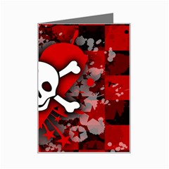 Skull Romance  Mini Greeting Card from ArtsNow.com Left