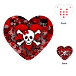 Skull Romance  Playing Cards Single Design (Heart)