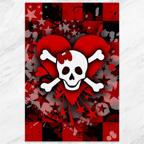 Skull Romance  Canvas 12  x 18  from ArtsNow.com 11.88 x17.36  Canvas - 1