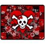 Skull Romance  Fleece Blanket (Medium)