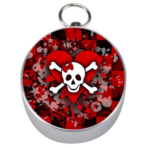 Skull Romance  Silver Compass from ArtsNow.com Front