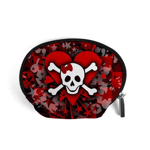 Skull Romance  Accessory Pouch (Small) from ArtsNow.com Front