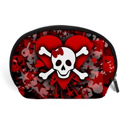 Skull Romance  Accessory Pouch (Large) from ArtsNow.com Front