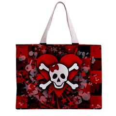 Skull Romance  Zipper Mini Tote Bag from ArtsNow.com Front