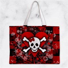 Skull Romance  Zipper Mini Tote Bag from ArtsNow.com Back