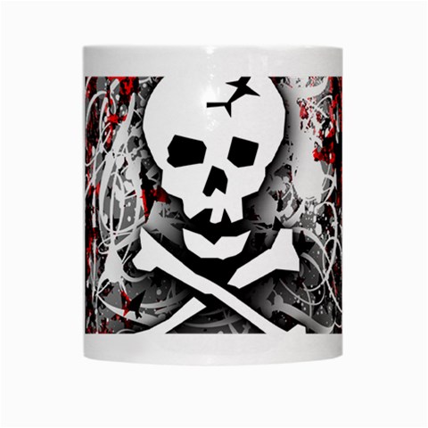 Skull Splatter White Mug from ArtsNow.com Center