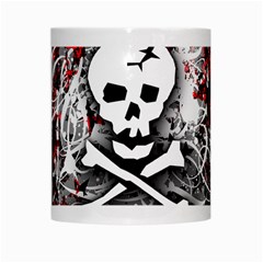 Skull Splatter White Mug from ArtsNow.com Center