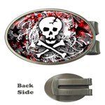 Skull Splatter Money Clip (Oval)