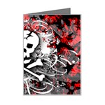 Skull Splatter Mini Greeting Card