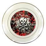 Skull Splatter Porcelain Plate