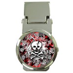 Skull Splatter Money Clip Watch