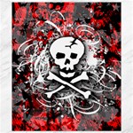 Skull Splatter Canvas 8  x 10 