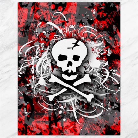 Skull Splatter Canvas 12  x 16  from ArtsNow.com 11.86 x15.41  Canvas - 1