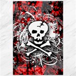 Skull Splatter Canvas 12  x 18 