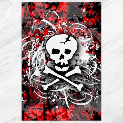 Skull Splatter Canvas 24  x 36  from ArtsNow.com 23.35 x34.74  Canvas - 1