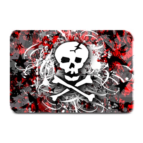 Skull Splatter Plate Mat from ArtsNow.com 18 x12  Plate Mat