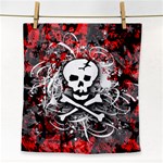 Skull Splatter Face Towel