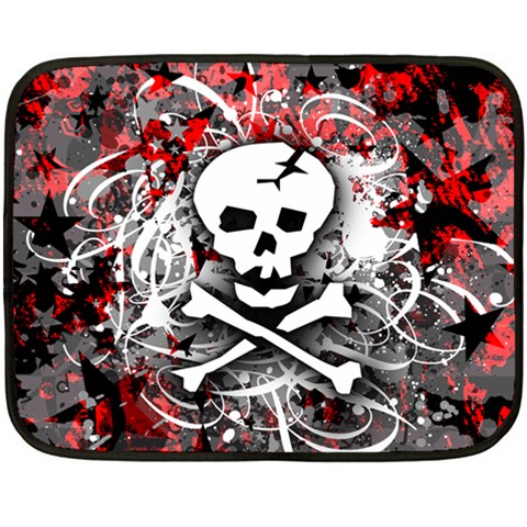 Skull Splatter Fleece Blanket (Mini) from ArtsNow.com 35 x27  Blanket