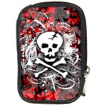Skull Splatter Compact Camera Leather Case