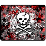 Skull Splatter Fleece Blanket (Medium)