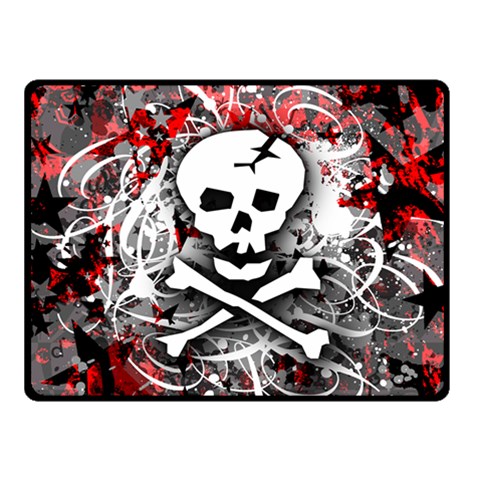 Skull Splatter Fleece Blanket (Small) from ArtsNow.com 50 x40  Blanket Front