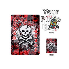 Skull Splatter Playing Cards 54 Designs (Mini) from ArtsNow.com Front - Joker2