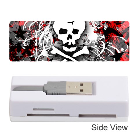Skull Splatter Memory Card Reader (Stick) from ArtsNow.com Front