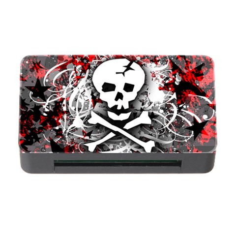 Skull Splatter Memory Card Reader with CF from ArtsNow.com Front