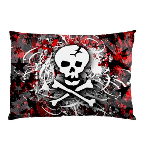 Skull Splatter Pillow Case (Two Sides) from ArtsNow.com Front