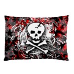 Skull Splatter Pillow Case (Two Sides)