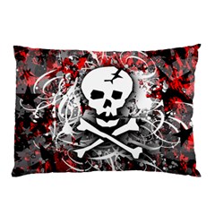 Skull Splatter Pillow Case (Two Sides) from ArtsNow.com Back
