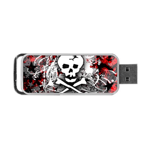 Skull Splatter Portable USB Flash (One Side) from ArtsNow.com Front