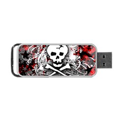 Skull Splatter Portable USB Flash (Two Sides) from ArtsNow.com Back