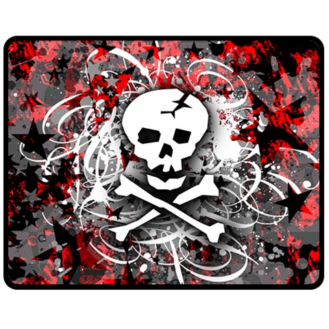 Skull Splatter Double Sided Fleece Blanket (Medium) from ArtsNow.com 58.8 x47.4  Blanket Front