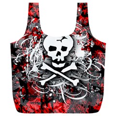 Skull Splatter Full Print Recycle Bag (XL) from ArtsNow.com Back
