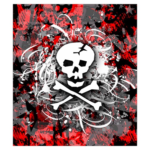 Skull Splatter Drawstring Pouch (Small) from ArtsNow.com Front