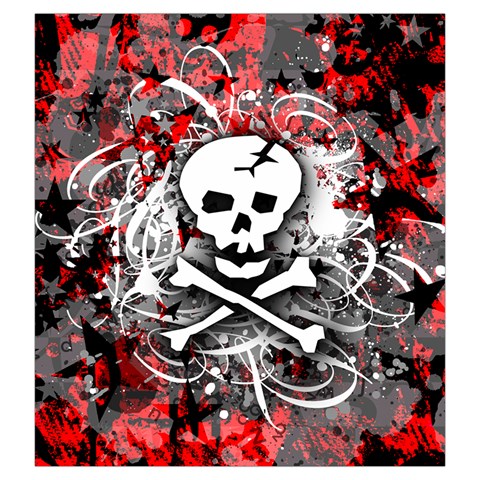 Skull Splatter Drawstring Pouch (Large) from ArtsNow.com Back