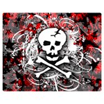 Skull Splatter Double Sided Flano Blanket (Medium)