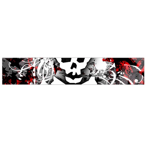 Skull Splatter Large Flano Scarf  from ArtsNow.com Front