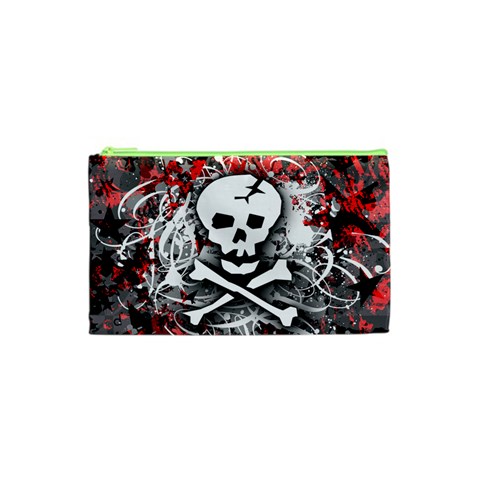 Skull Splatter Cosmetic Bag (XS) from ArtsNow.com Front