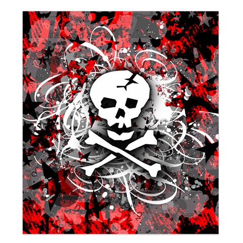 Skull Splatter Duvet Cover Double Side (King Size) from ArtsNow.com Front