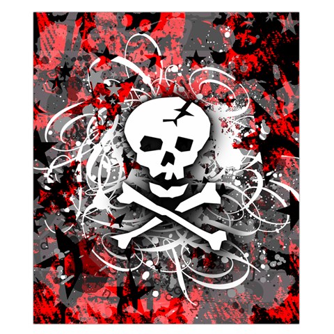 Skull Splatter Duvet Cover Double Side (California King Size) from ArtsNow.com Front