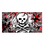 Skull Splatter Satin Shawl