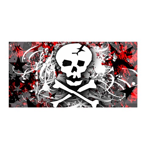 Skull Splatter Satin Wrap from ArtsNow.com Front