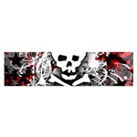 Skull Splatter Satin Scarf (Oblong)